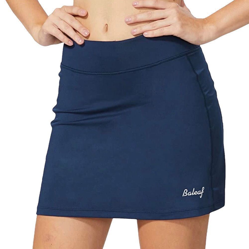 Baleaf Tennis Golf Skirt Skort Blue Activewear Shorts Pockets Size M